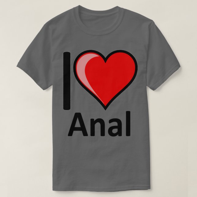 Camiseta Rude I Love Anal Merchandiss Secret Papais noeis V (Frente do Design)