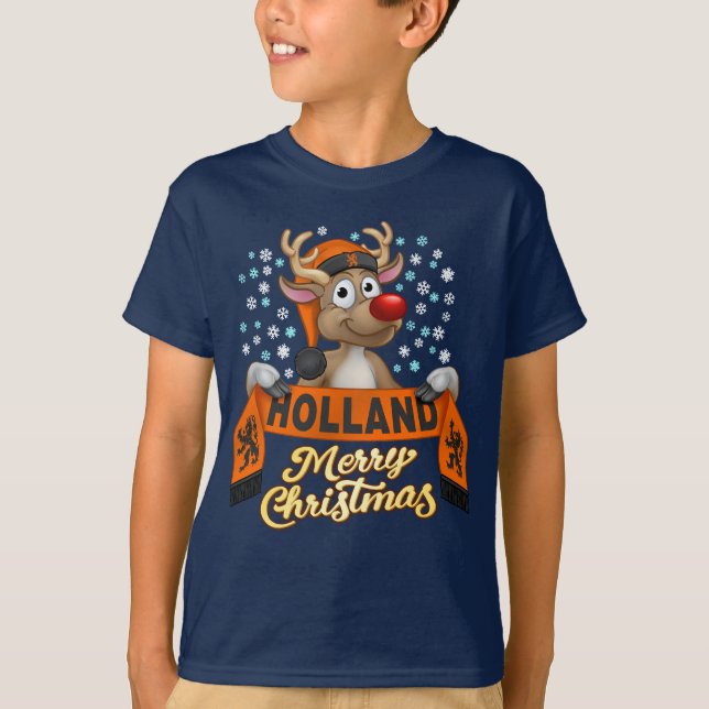 Camiseta Rudolf met FanSjaal Holland (Frente)