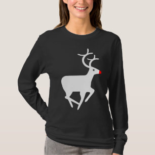 Camiseta Rudolf, Reindeer Vermelho Nosed