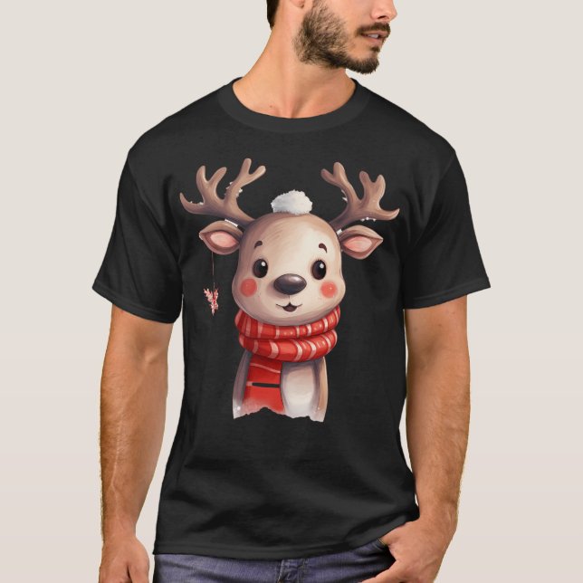 Camiseta Rudolph Christmas Reindeer (Frente)