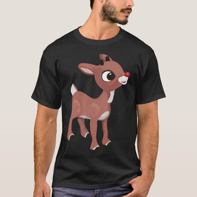 Camiseta Rudolph Clássico A Ru Clássica Nosada Vermelha (Frente)