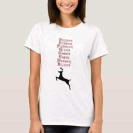 Camiseta Rudolph, Comet, Reindeer Blixen