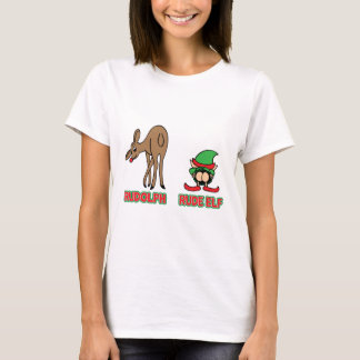 Camiseta Rudolph e duende rude