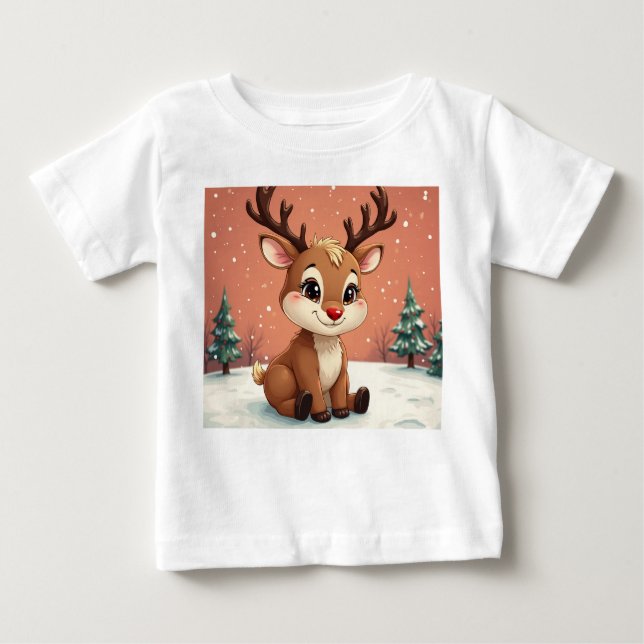 Camiseta Rudolph fofo (Frente)