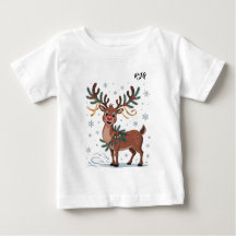 Rudolph Fofo com Acentos Dourados Iniciais