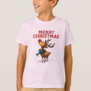 Camiseta Rudolph na Neve – Edição Feliz Natal