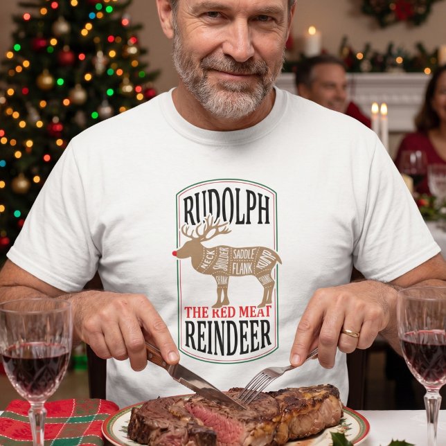 Camiseta Rudolph O Renascer de Carne Vermelha (Criador carregado)
