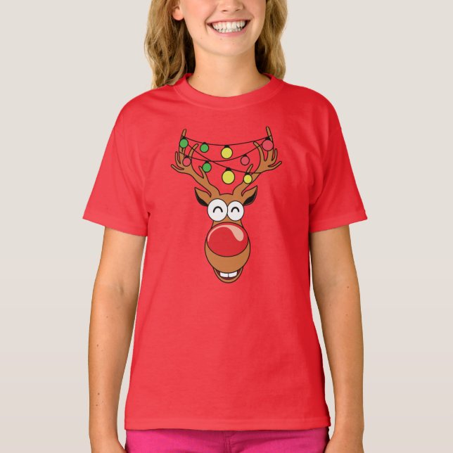 Camiseta Rudolph Red Nosed (Frente)