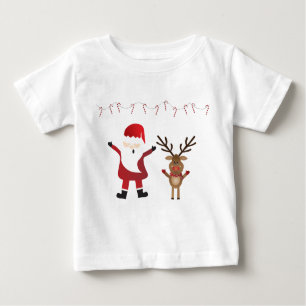 Camiseta Rudolph Red Nosed Reindeer Cute Santa Claus