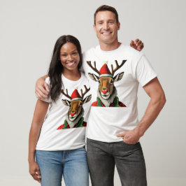 Camiseta Rudolph The Red Nose Reindean Natal