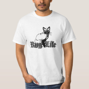 Camiseta Rug Life - Engraçado Parody Cat