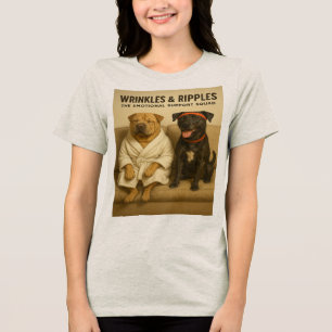 Camiseta Rugas e ondulações: a esquadra de suporte emociona