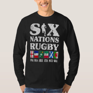 Camiseta Rugby 6 Nações Reino Unido França Irlanda Itália