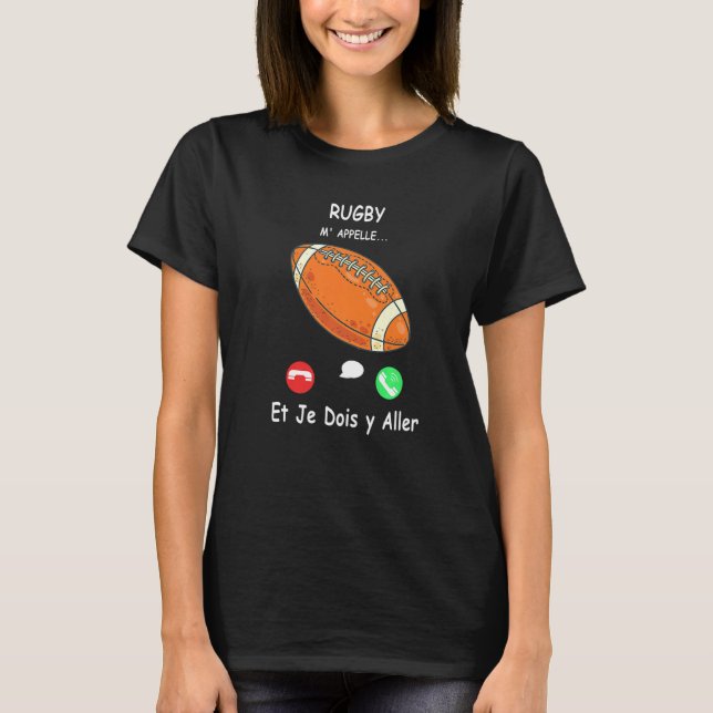 Camiseta Rugby Call Me And I Must Go in French Premium (Frente)