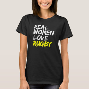Camiseta Rugby Club Diz Mulheres Verdadeiras Adoram Rugby