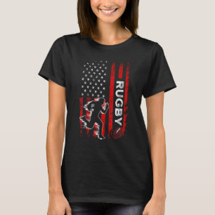 Camiseta Rugby De Roubi Da Bandeira Da América