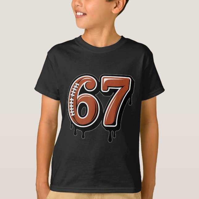 Camiseta Rugby Drip Number 67 Player Or 67th Birthday Six S (Frente)