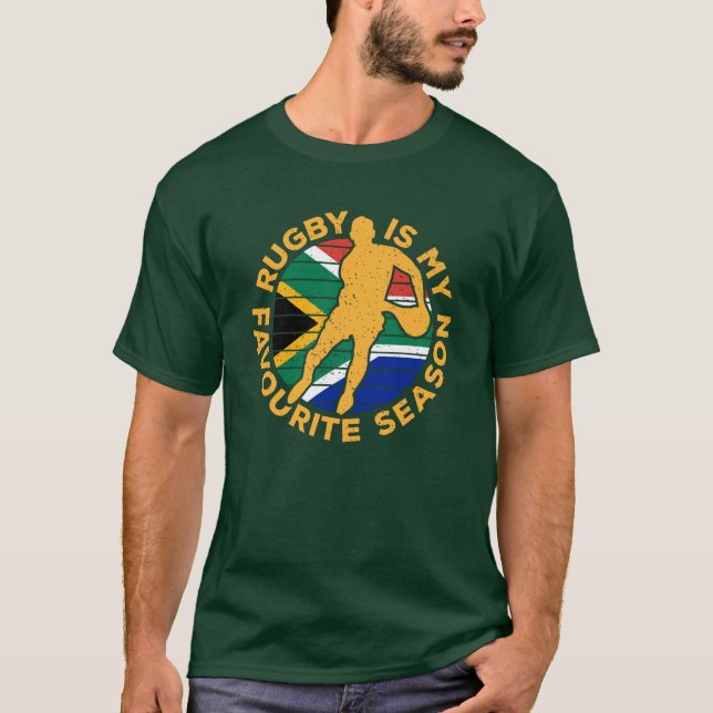 Camiseta Rugby é minha estação favorita Esporte África do S (Frente)