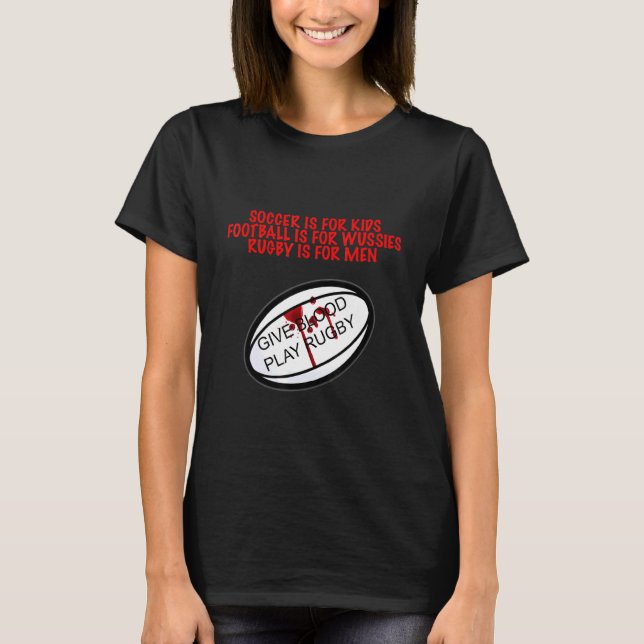 Camiseta Rugby é para Homens (Frente)