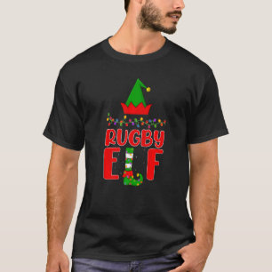 Camiseta Rugby Elf Matching Family Lighting Natal