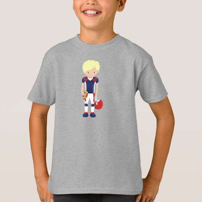 Camiseta Rugby, Futebol Americano, Cute Boy, Cabelo Loiro (Frente)