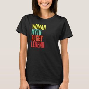 Camiseta Rugby Gift Mulher Mando Legenda de Rugby