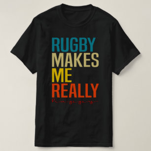 Camiseta Rugby me deixa muito feliz, fã de Rugby