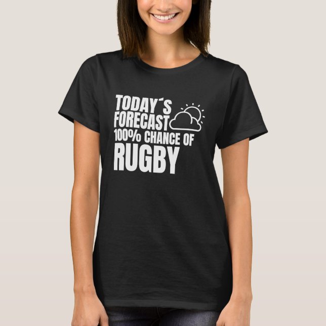 Camiseta Rugby Saying Rugby Club Weather Preview Rugby (Frente)