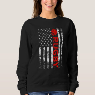 Camiseta Rugby Vintage Estados Unidos Bandeira do Esporte A