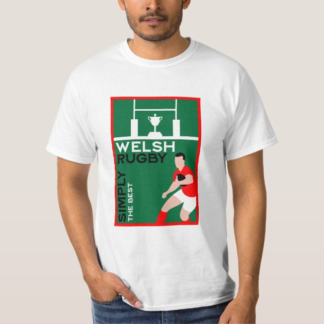 Camiseta Rugby Wales Fan Art (Frente)
