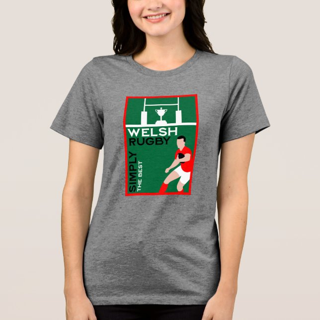 Camiseta Rugby Wales Fan Art (Frente)