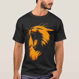 Camiseta rugido de gato
