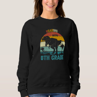 Camiseta Rugindo na 8ª Série Dinossauro 1º Dia de Volta à E