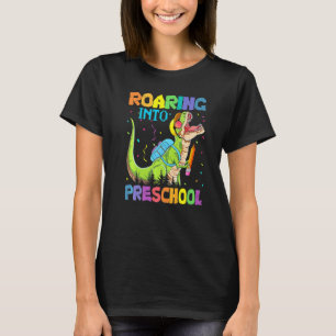 Camiseta Rugindo no Professor de Dinossauro Pré-Escolar Jar