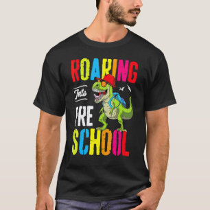 Camiseta Rugindo no Professor de Dinossauro Pré-Escolar Jar