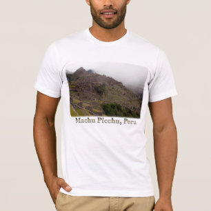 Camiseta Ruínas de Machu Picchu, fim de Peru acima