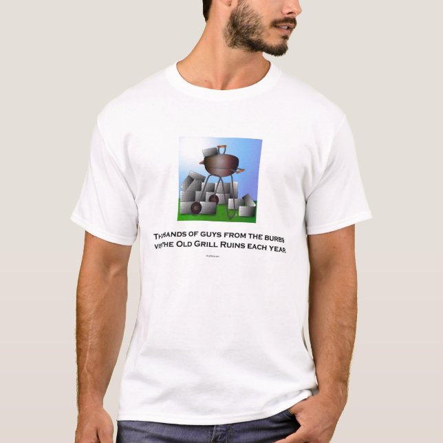 Camiseta "Ruínas velhas da grade " (Frente)