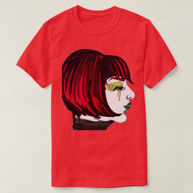 Camiseta ruiva (Frente do Design)