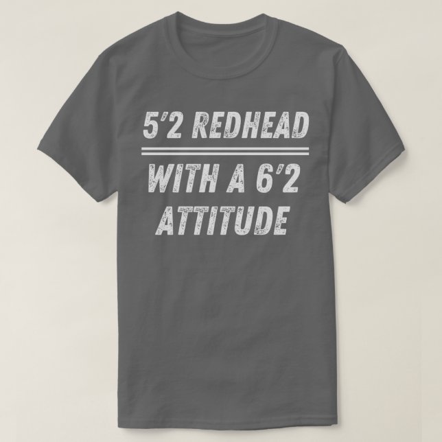 Camiseta Ruiva 5x272quot com atitude (Frente do Design)