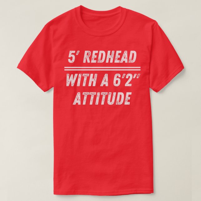 Camiseta Ruiva 5x27 com atitude (Frente do Design)