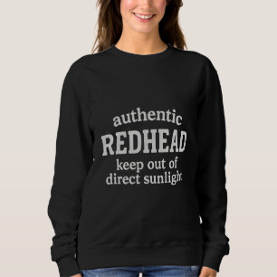 Camiseta Ruiva autêntica, mantenha-se longe da luz solar di