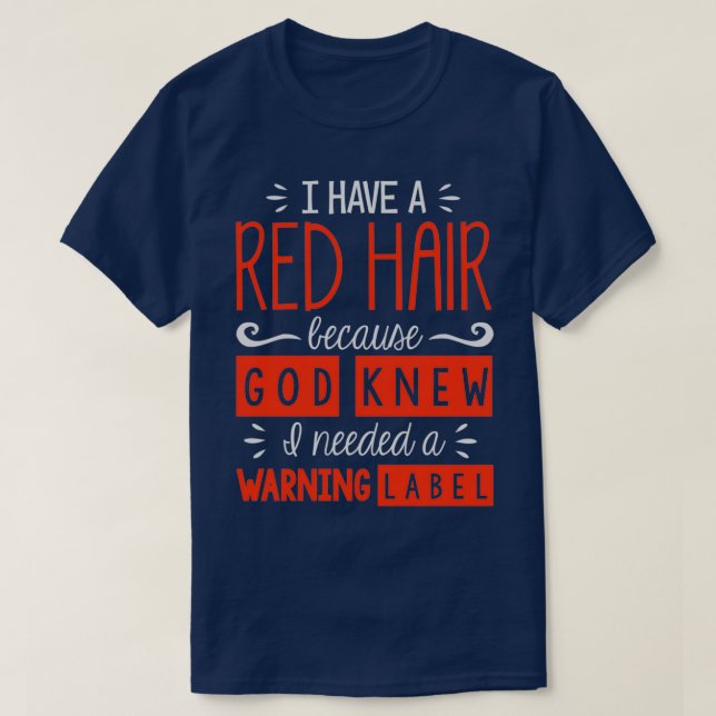 Camiseta Ruiva Cabelo Vermelho 2 (Frente do Design)