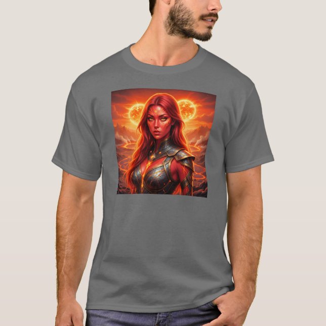 Camiseta Ruiva em um planeta em chamas! (Frente)