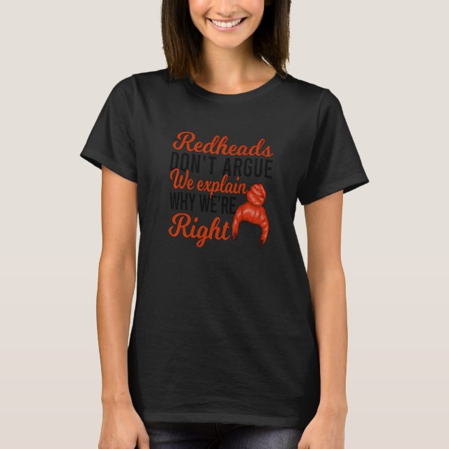 Camiseta Ruivas não discutem Ruivas  (Frente)