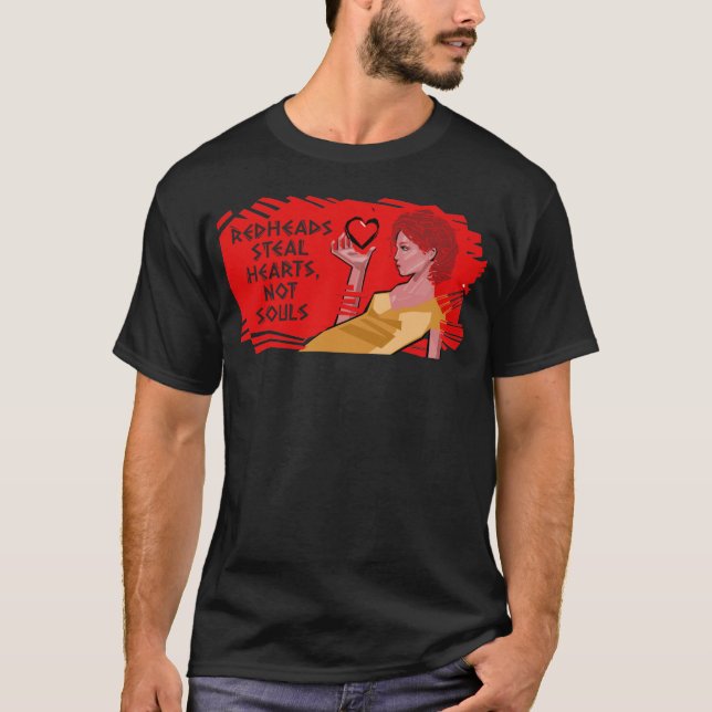Camiseta Ruivas roubam corações e não almas (Frente)