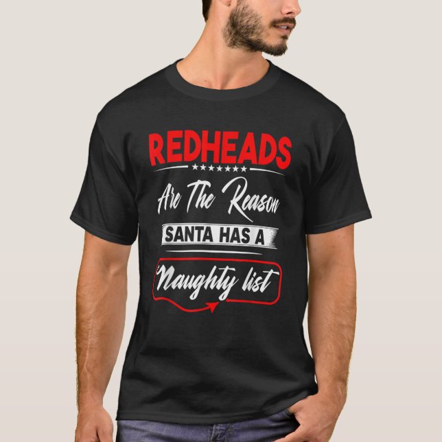 Camiseta Ruivas São A Razão Pela Qual Os Papais noeis Têm U (Frente)