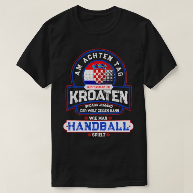 Camiseta Rukomet Hrvatska Handball e Croácia (Frente do Design)
