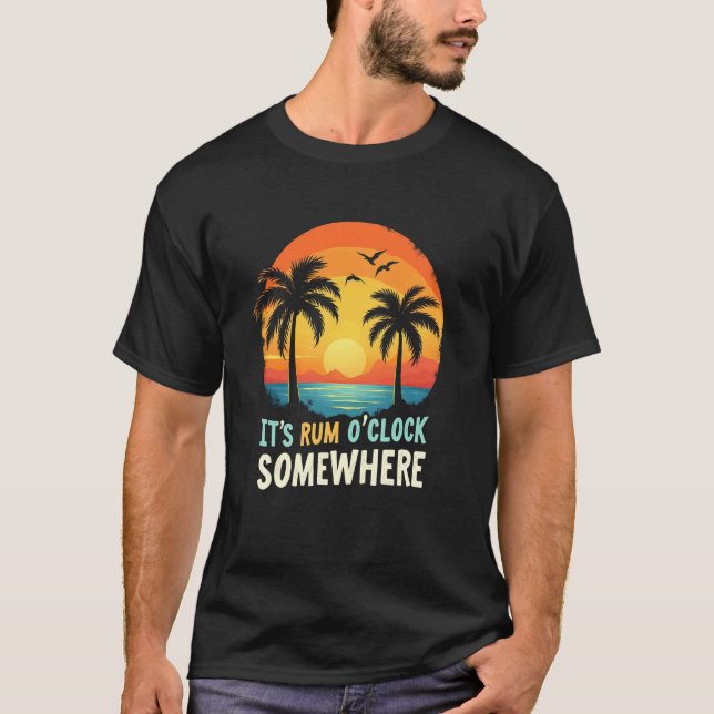 Camiseta Rum Alegre São Rum O Relógio Em Algum Lugar (Frente)