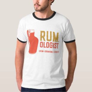 Camiseta Rum ologista amante de vinho Básico Masculino