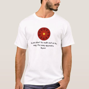 Camiseta Rumi Inspirational Quotation dizendo sobre fé